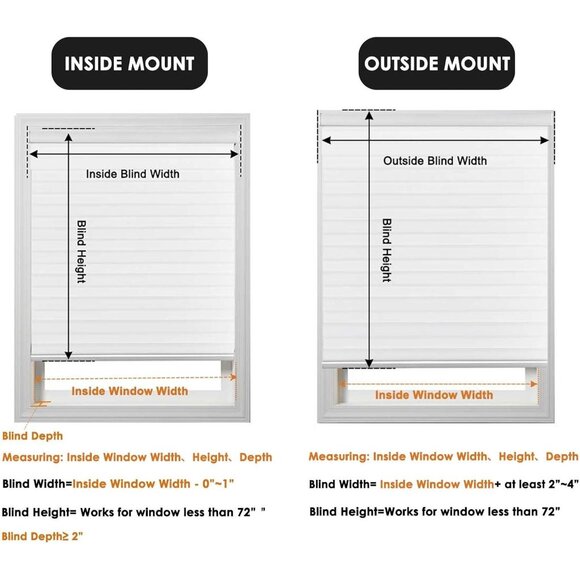 Linkcoo Zebra Shades Blinds 10"W X 72"H Off White Light Filtering Control Home - Picture 6 of 9